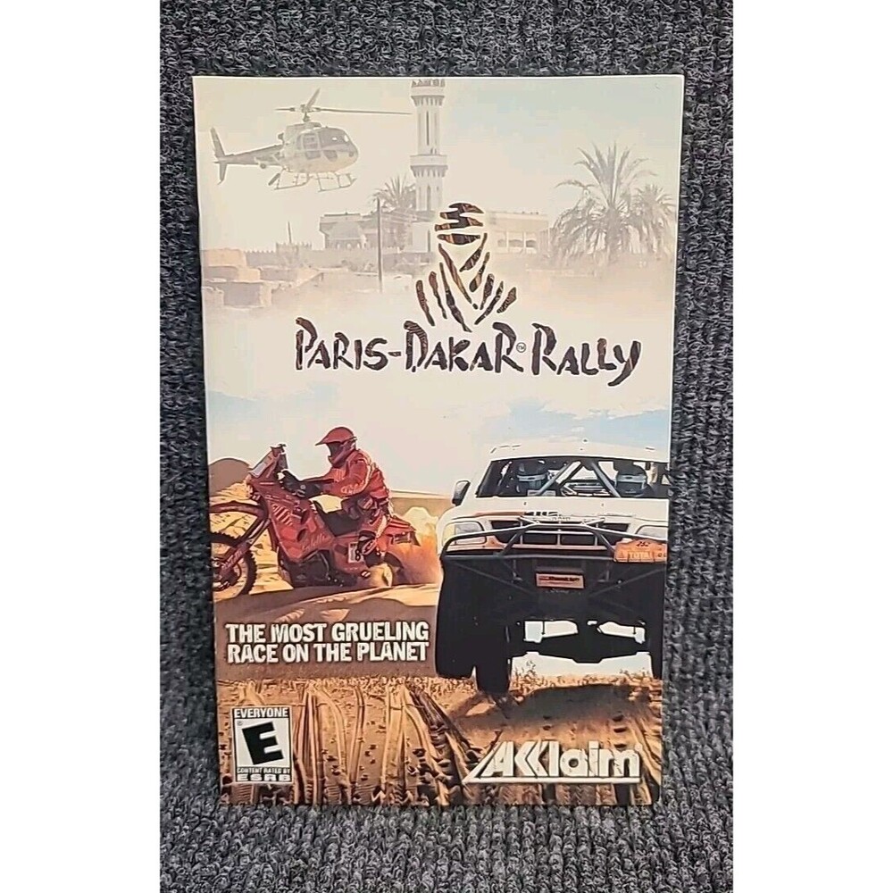 PS2 Paris Dakar Rally  PlayStation 2 Manual  Only